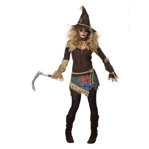 NEW! Spirit Creepy Scarecrow Halloween Costume Adult Size S 6-8